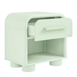 Modway Bellamy Curved 1-Drawer Nightstand in Sage