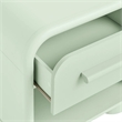 Modway Bellamy Curved 1-Drawer Nightstand in Sage