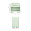 Modway Bellamy Curved 1-Drawer Nightstand in Sage