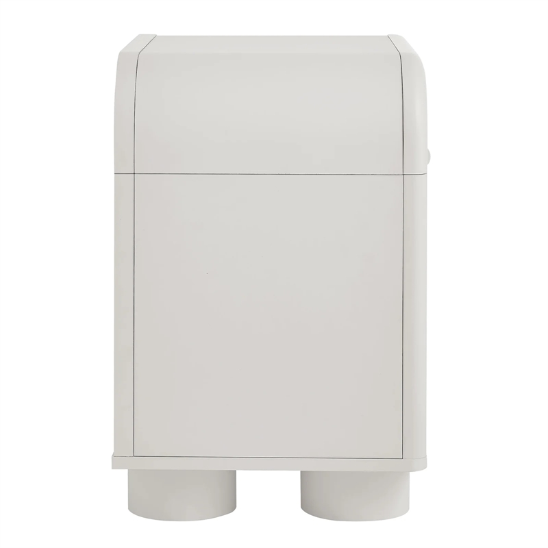 Modway Bellamy Curved 1-Drawer Nightstand in White Matte