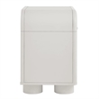 Modway Bellamy Curved 1-Drawer Nightstand in White Matte