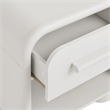 Modway Bellamy Curved 1-Drawer Nightstand in White Matte