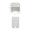 Modway Bellamy Curved 1-Drawer Nightstand in White Matte