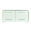 Modway Bellamy Curved 6-Drawer Dresser in Sage