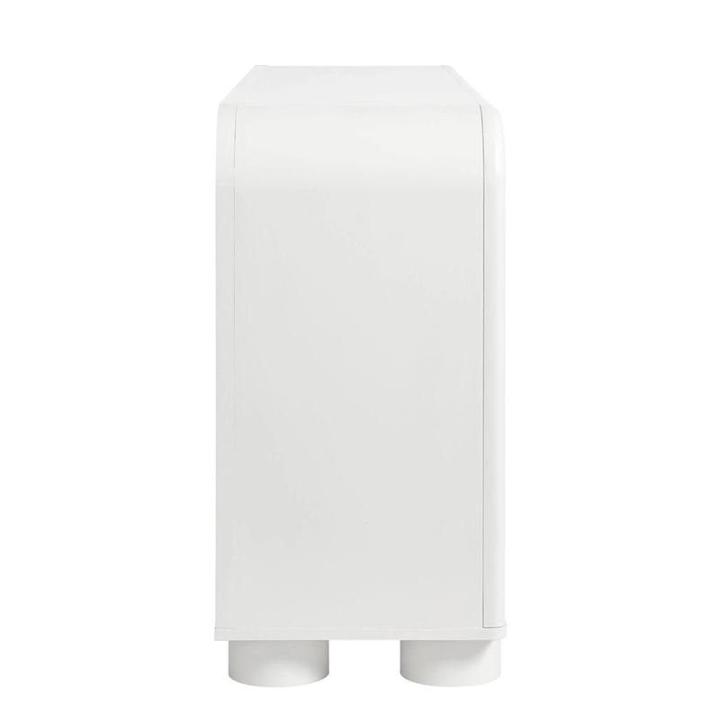 Modway Bellamy Curved 6-Drawer Dresser in White Matte