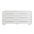 Modway Bellamy Curved 6-Drawer Dresser in White Matte