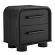 Modway Bellamy Curved 2-Drawer Nightstand in Black Oak