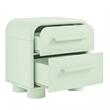 Modway Bellamy Curved 2-Drawer Nightstand in Sage