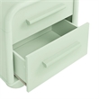 Modway Bellamy Curved 2-Drawer Nightstand in Sage