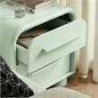 Modway Bellamy Curved 2-Drawer Nightstand in Sage