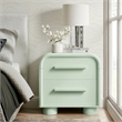 Modway Bellamy Curved 2-Drawer Nightstand in Sage