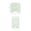 Modway Bellamy Curved 2-Drawer Nightstand in Sage
