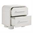 Modway Bellamy Curved 2-Drawer Nightstand in White Matte