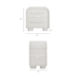 Modway Bellamy Curved 2-Drawer Nightstand in White Matte