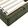 Keynote Twin Fabric Upholstered Storage Platform Bed in Foliage