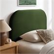 Keynote Twin Performance Velvet Storage Platform Bed in Moss Green