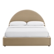 Resort Queen Arched Performance Velvet Storage Platform Bed