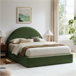 Resort Queen Arched Performance Velvet Storage Platform Bed