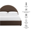 Resort Queen Arched Performance Velvet Storage Platform Bed