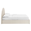 Resort Queen Arched Performance Velvet Storage Platform Bed
