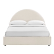Resort Queen Arched Performance Velvet Storage Platform Bed