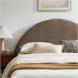 Resort Queen Arched Upholstered Fabric Storage Platform Bed