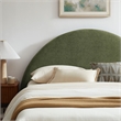 Resort Queen Arched Upholstered Fabric Storage Platform Bed