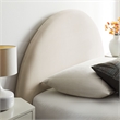 Resort Twin Arched Performance Velvet Storage Platform Bed in Alabaster