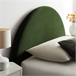 Resort Twin Arched Performance Velvet Storage Platform Bed in Moss Green