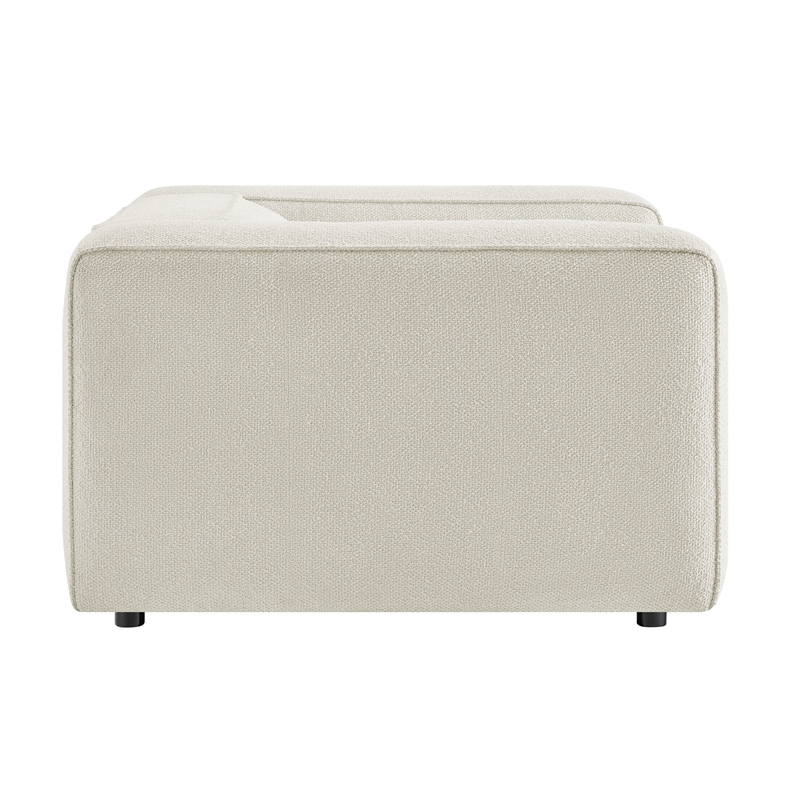 Auren Lattice Boucle Accent Chair with Pocket Spring Seat in Cream
