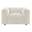 Auren Lattice Boucle Accent Chair with Pocket Spring Seat in Cream