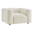 Auren Lattice Boucle Accent Chair with Pocket Spring Seat in Cream