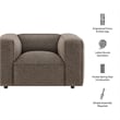 Auren Lattice Boucle Accent Chair with Pocket Spring Seat in Earth