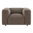 Auren Lattice Boucle Accent Chair with Pocket Spring Seat in Earth