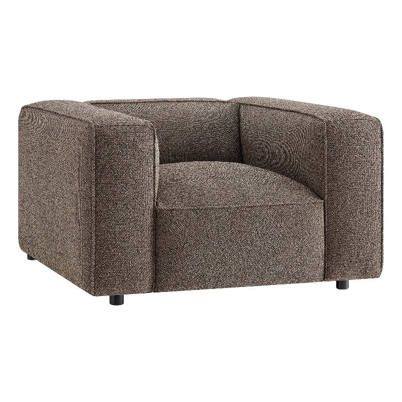 Auren Lattice Boucle Accent Chair with Pocket Spring Seat in Earth