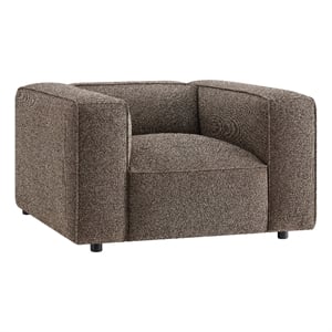 Auren Lattice Boucle Accent Chair with Pocket Spring Seat in Earth