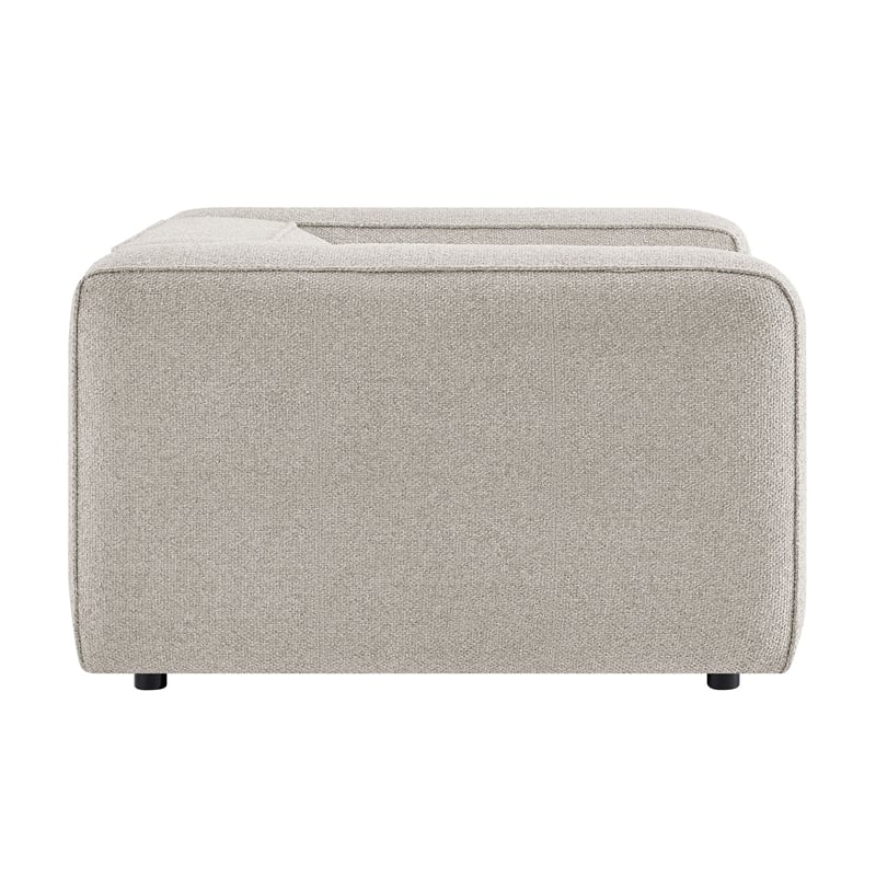 Auren Lattice Boucle Accent Chair with Pocket Spring Seat in Fog