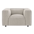 Auren Lattice Boucle Accent Chair with Pocket Spring Seat in Fog