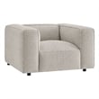 Auren Lattice Boucle Accent Chair with Pocket Spring Seat in Fog