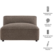 Auren Lattice Boucle Armless Chair with Pocket Spring Seat in Earth