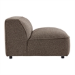 Auren Lattice Boucle Armless Chair with Pocket Spring Seat in Earth