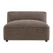 Auren Lattice Boucle Armless Chair with Pocket Spring Seat in Earth