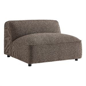 Auren Lattice Boucle Armless Chair with Pocket Spring Seat in Earth