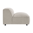 Auren Lattice Boucle Armless Chair with Pocket Spring Seat in Fog