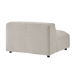 Auren Lattice Boucle Armless Chair with Pocket Spring Seat in Fog