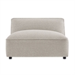 Auren Lattice Boucle Armless Chair with Pocket Spring Seat in Fog