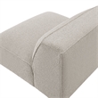 Auren Lattice Boucle Armless Chair with Pocket Spring Seat in Fog