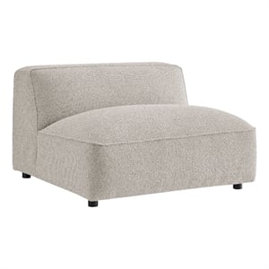 Auren Lattice Boucle Armless Chair with Pocket Spring Seat in Fog