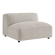 Auren Lattice Boucle Armless Chair with Pocket Spring Seat in Fog
