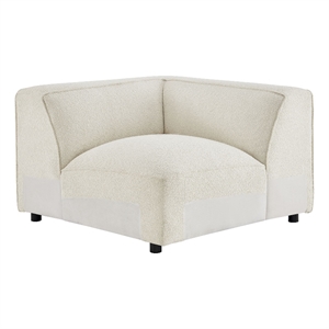 Auren Lattice Boucle Corner Chair with Pocket Spring Seat in Cream